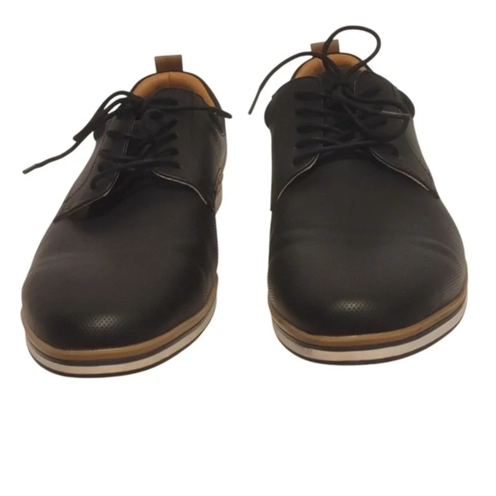 JF J.Ferrar Black and Tan Men's Derbys